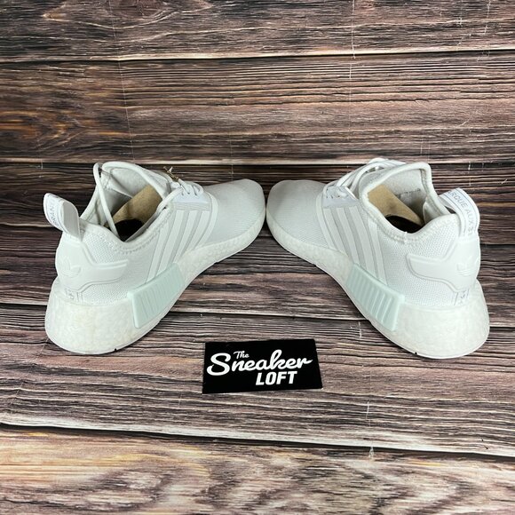 NEW Adidas NMD R1 Primeblue Clout White Athletic Shoes - Picture 6 of 9